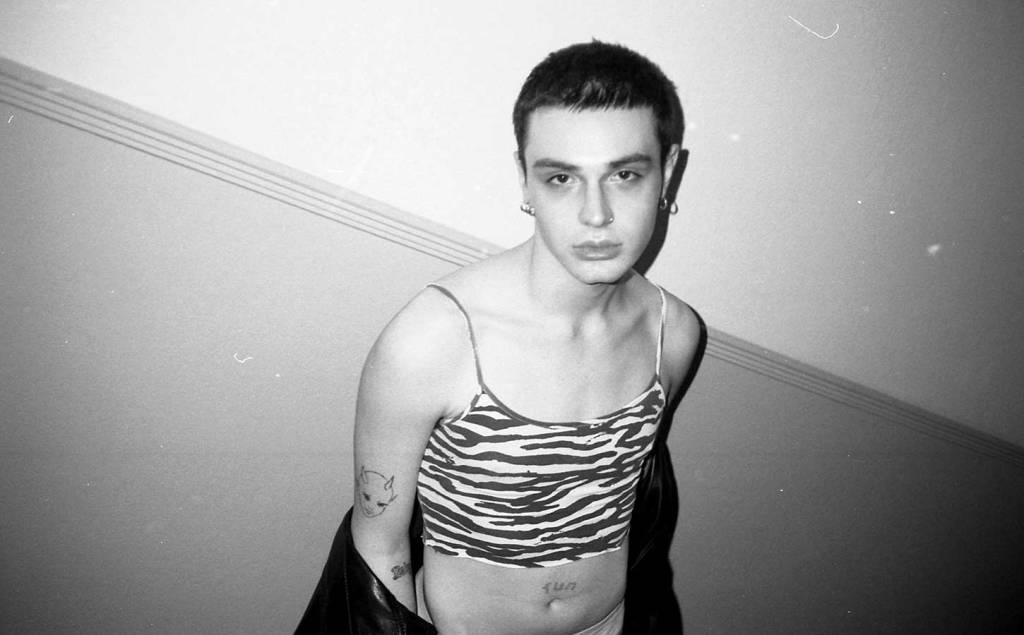 babynymph, traumapop, 35mm photography, black and white photography, gay photography, male photography, plastic guts, lgbt artist, genderneutral artist, nonbinary  symbol, nonbinary artist, 
